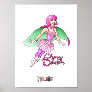 Poster en fleurs de cerisiers Macon Man