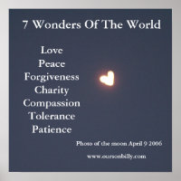 Poster en forme de coeur