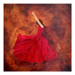 Poster En Fuego, Danseuse flamenco