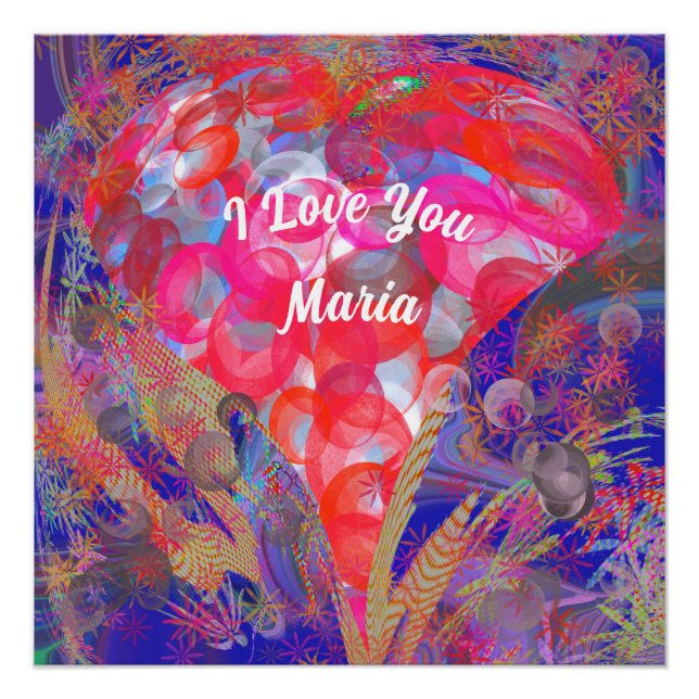 Poster en marbre Abstrait liquide coloré brillant (Devant)