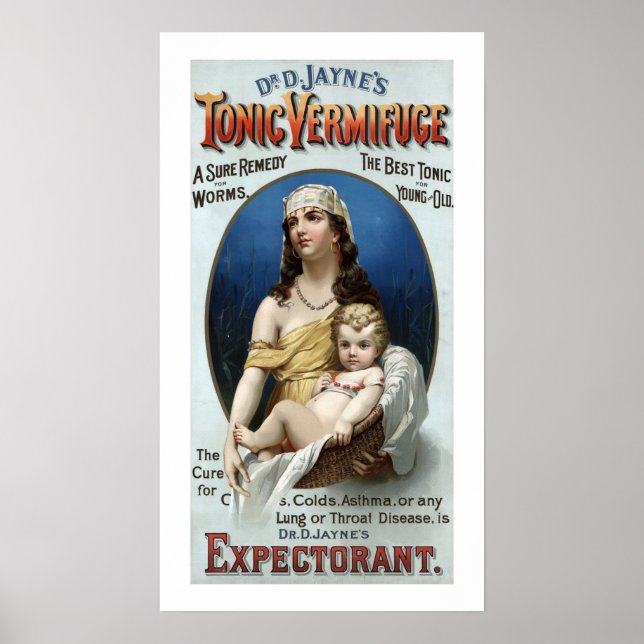 Poster en médecine vintage (Devant)