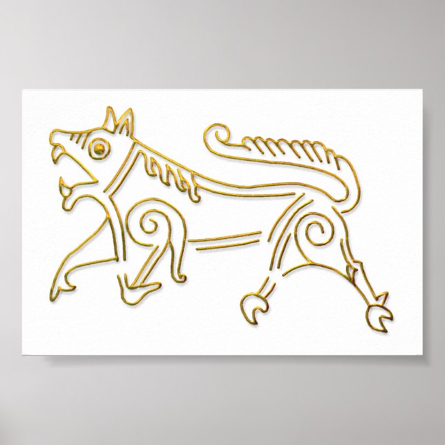 Poster en or de Runestone Vang (Devant)