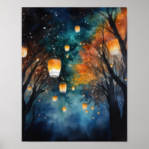 Poster en papier chinois Paysage Art