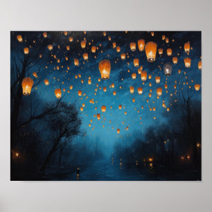 Poster en papier chinois Paysage Art