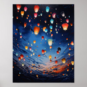 Poster en papier chinois Paysage Art