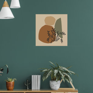 Poster en pastel moderne minimaliste géométrique a