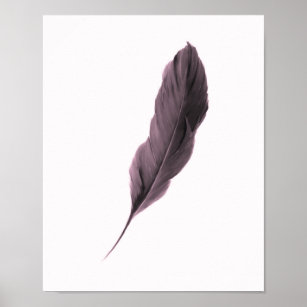 Poster en plumes minimaliste