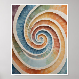 Poster en spirale motif murale Art Décor