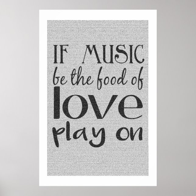 Poster en texte intégral de la douzième nuit (Devant)