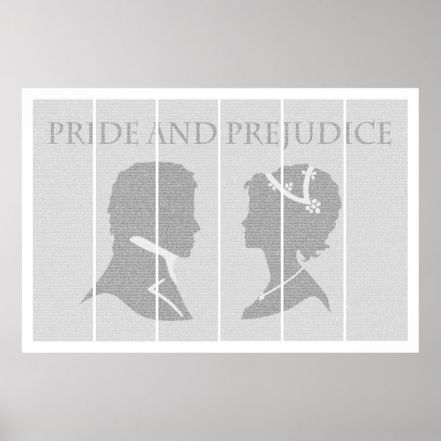 Poster en texte intégral Fierté et préjugés 24x36 (Devant)