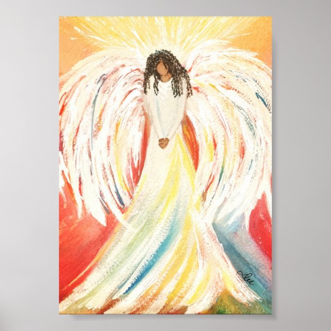 Poster en toile Angel Premium Prier (5x7) (Devant)