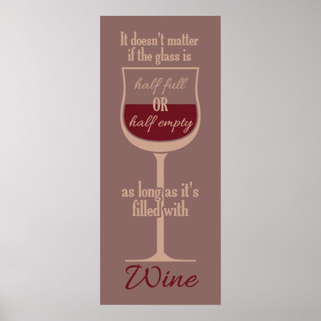 Poster en verre de vin rouge (Devant)