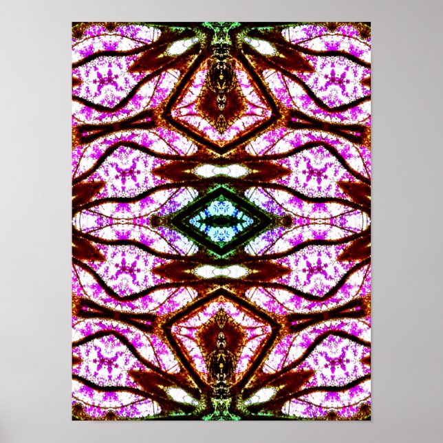 Poster en verre pinkverre (Devant)