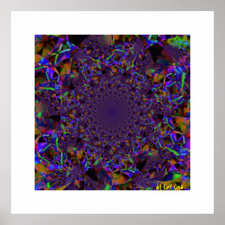 Poster en verre violet