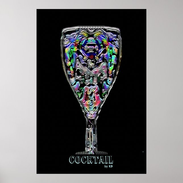Poster encadré Cocktail (Devant)