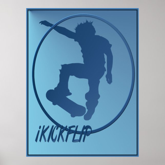 Poster encadré iKICKFLIP (Devant)