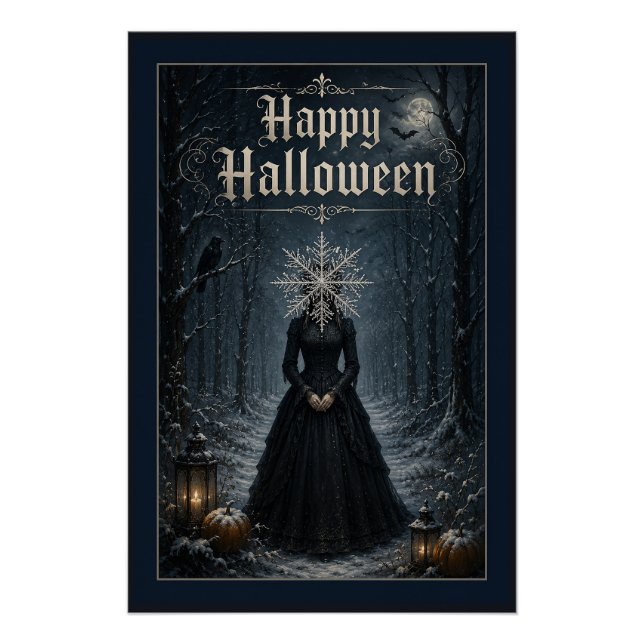 Poster Enchanteresse de Halloween de Minuit Givré (Devant)