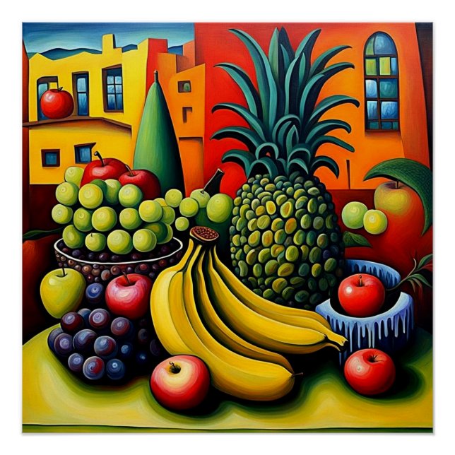 Poster Encore la vie avec des fruits 10 (Devant)