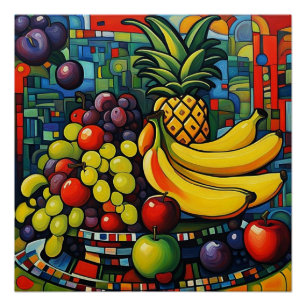 Poster Encore la vie avec les fruits 3
