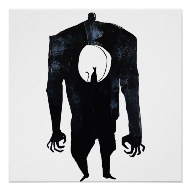 Poster Encre Talking Imaginaire V06 Un chat de l'enfer (Devant)