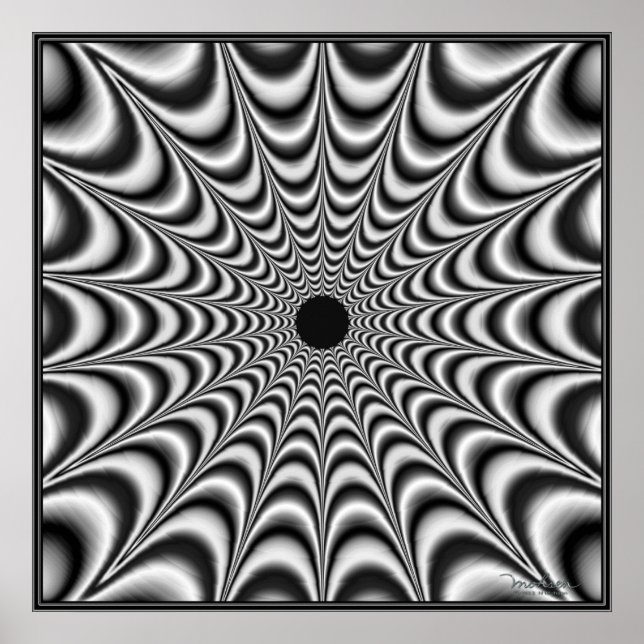 Poster Énergie rayonnante Black Star (Devant)