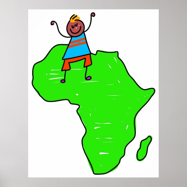 Poster Enfant africain (Devant)