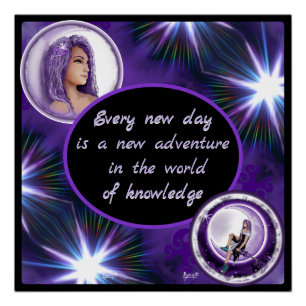 Poster Enfant de lune violette