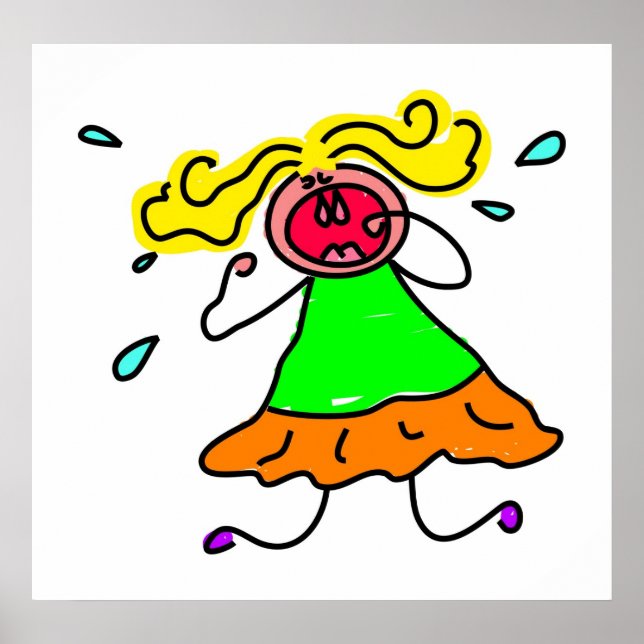 Poster enfant tantrum (Devant)