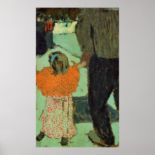 Poster Enfant utilisant une écharpe rouge, C. 1891