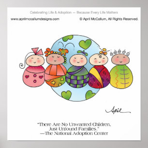 Poster ENFANTS DU MONDE Imprimer par April McCallum