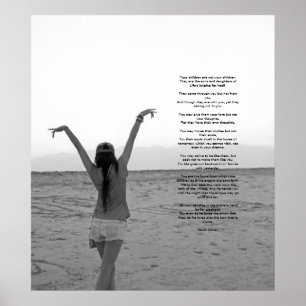 Poster Enfants par Kahlil Gibran