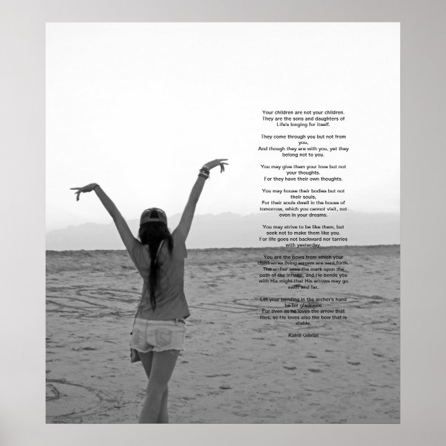 Poster Enfants par Kahlil Gibran (Devant)