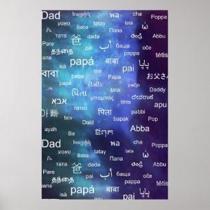 Poster Engendrez dans beaucoup de différentes langues du