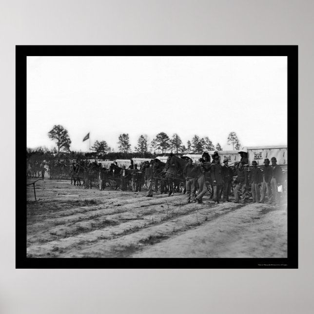 Poster Engineer Corps Ambulance Train 1863 (Devant)