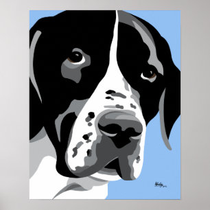 Poster English Pointer Dog