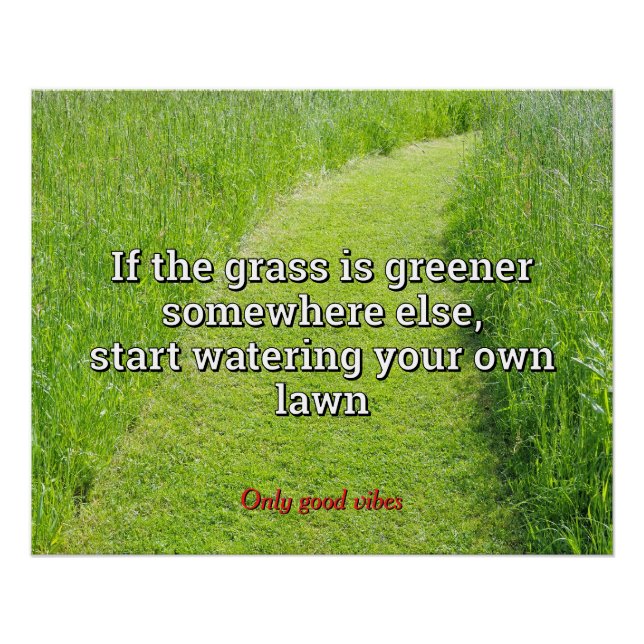 Poster English proverbs about own business (Devant)