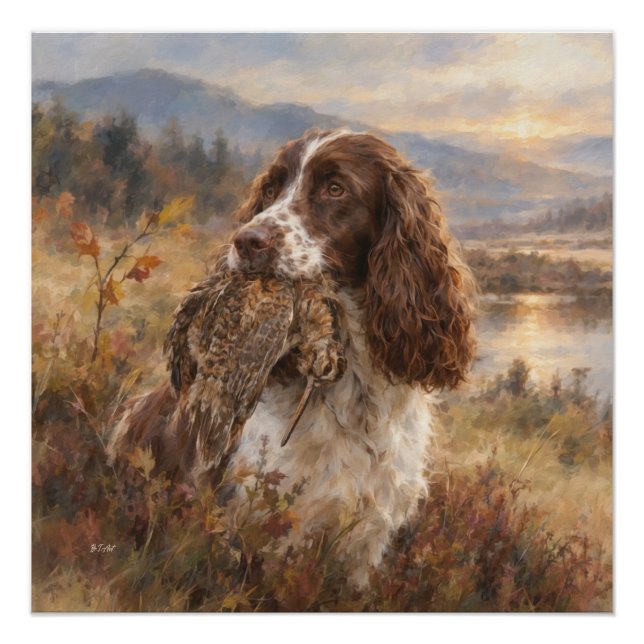 Poster English Springer Spaniel  (Devant)