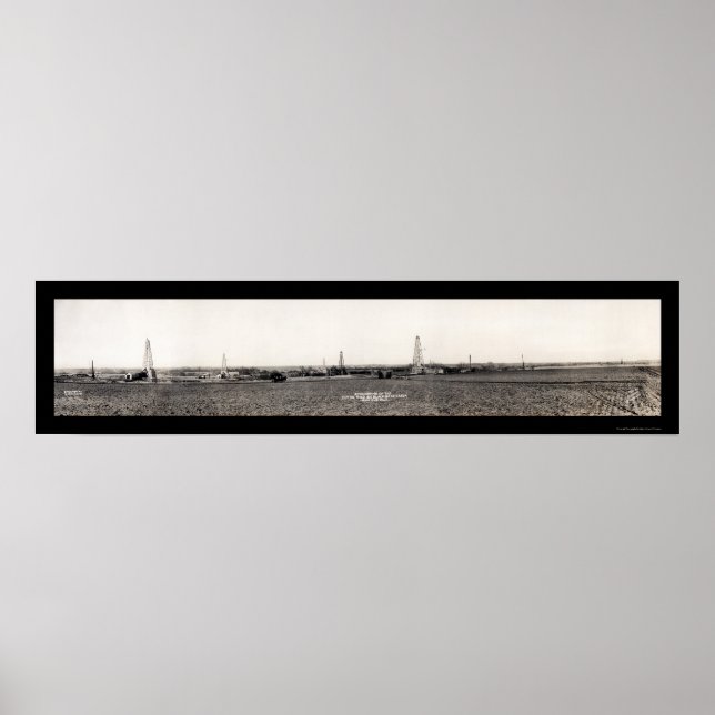 Poster Enid OK Hoy Oil Field Photo 1917 (Devant)