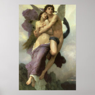 Poster Enlèvement de Psyche par Bouguereau