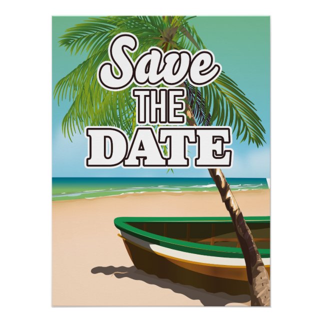 Poster Enregistrer la date (Devant)