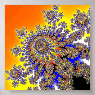 Poster Ensemble Apfelmännchen Mandelbrot