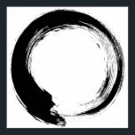 Poster Enso Zen Circle<br><div class="desc">Zen Spirit & Enso,  Zen Circles. Enso est un mot japonais signifiant "cercle" et un concept fortement associé au zen. Il symbolise l'Absolu,  l'illumination,  la force,  l'élégance,  l'Univers et le vide ; il peut aussi symboliser l'esthétique japonaise elle-même.</div>