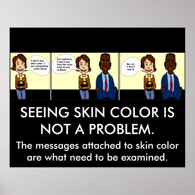 Poster entièrement coloré aveugle (Devant)