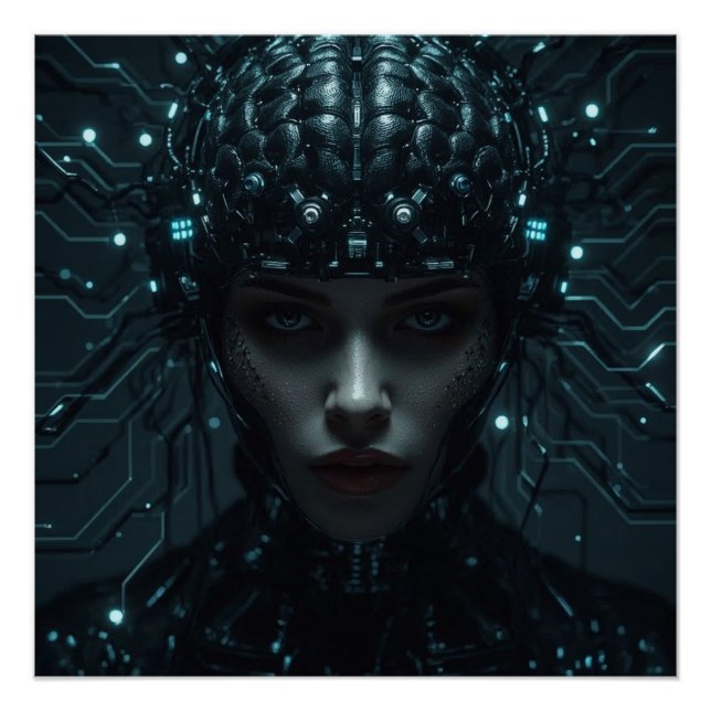 Poster Entité neuronale cybernétique (Devant)