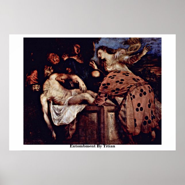 Poster Entombment By Titian (Devant)