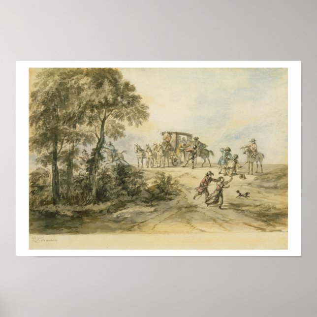 Poster Entraîneur et Highwayman (c/c sur papier) (Devant)