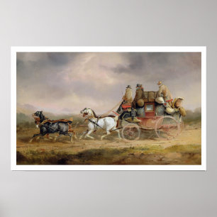 Poster Entraîneurs de courrier sur la route : The Louth-L