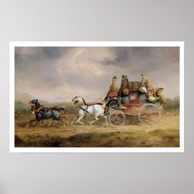 Poster Entraîneurs de courrier sur la route : The Louth-L (Devant)