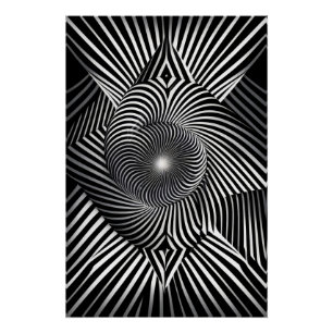 Poster Entre les lignes et les dimensions