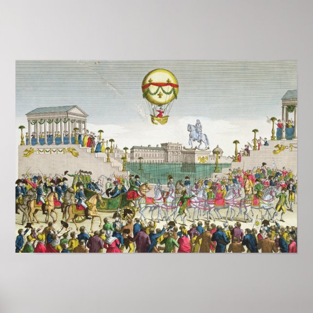 Poster Entrée à Paris de Louis XVIII 4 mai 1814 (Devant)